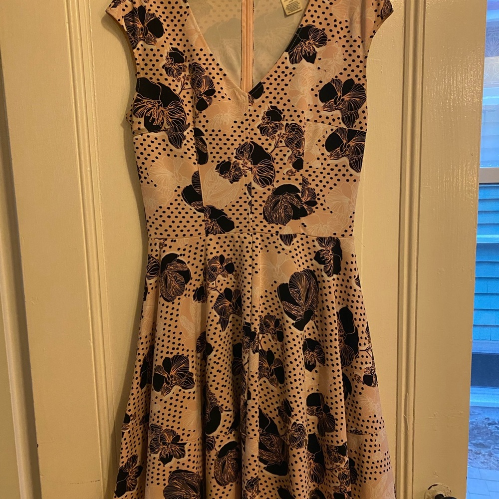 Floral Cap Sleeve Dress
